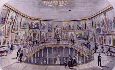 Prado museoaren errotonda 1850 Prado museoaren errotonda 1850