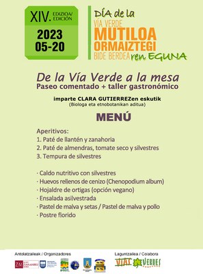 14ª edición del Día de la Vía verde Mutiloa-Ormaiztegi. "De la vía verde a la mesa"