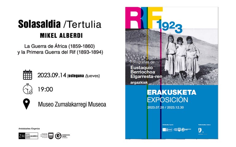 Mikel Alberdi Sagardia ofrecerá una tertulia sobre los precedentes decimonónicos de la Guerra del Rif: “La Guerra de África (1859-1860) y la Primera Guerra del Rif (1893-1894)