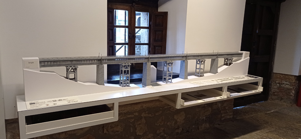 Maqueta accesible en 3D del viaducto de Ormaiztegi
