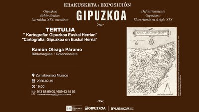 Tertulia con Ramón Oleaga. "cartografía: Gipuzkoa en Euskal Herria"