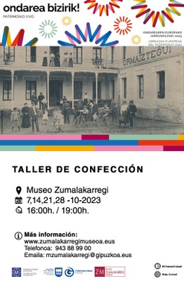 Jornadas Europeas del Patrimonio en el museo Zumalakarregi. Taller de confección