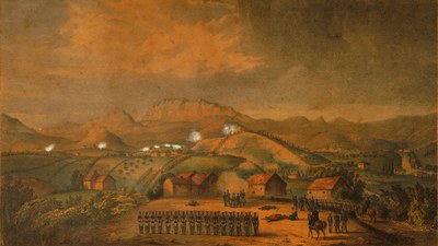 La batalla de Oriamendi. 1837
