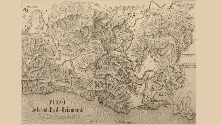 La batalla de Orieamendi. 1837