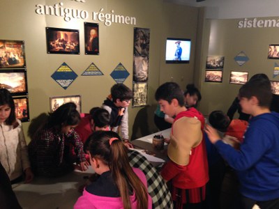 El patrimonio de los alumnos de 5º de Ormaiztegi en el museo