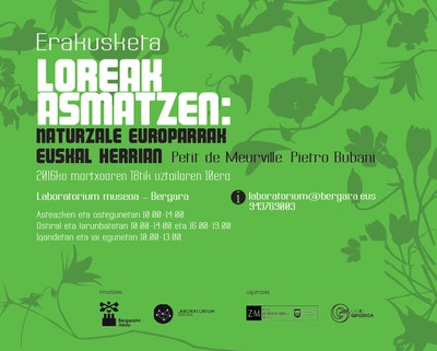 La exposición Loreak Asmatzen en el Laboratorium de Bergara