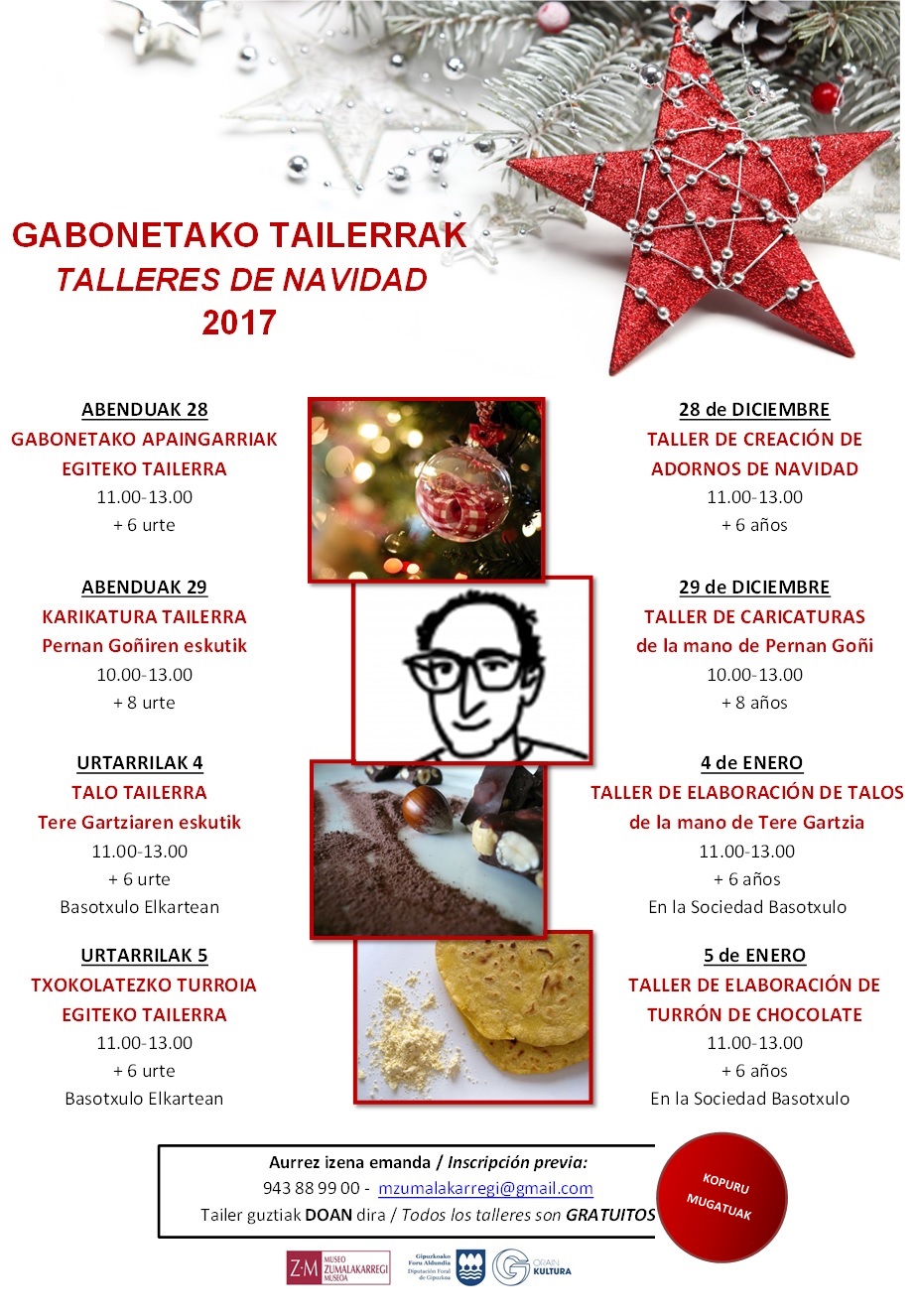 Talleres de Navidad 2017