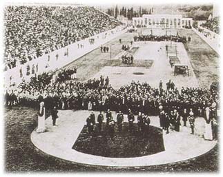 1896ko olinpiar jokoen inaugurazio ekitaldia