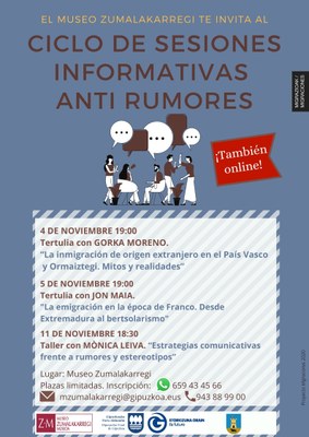 Museo Zumalakarregi. Ciclo de sesiones informativas anti rumores