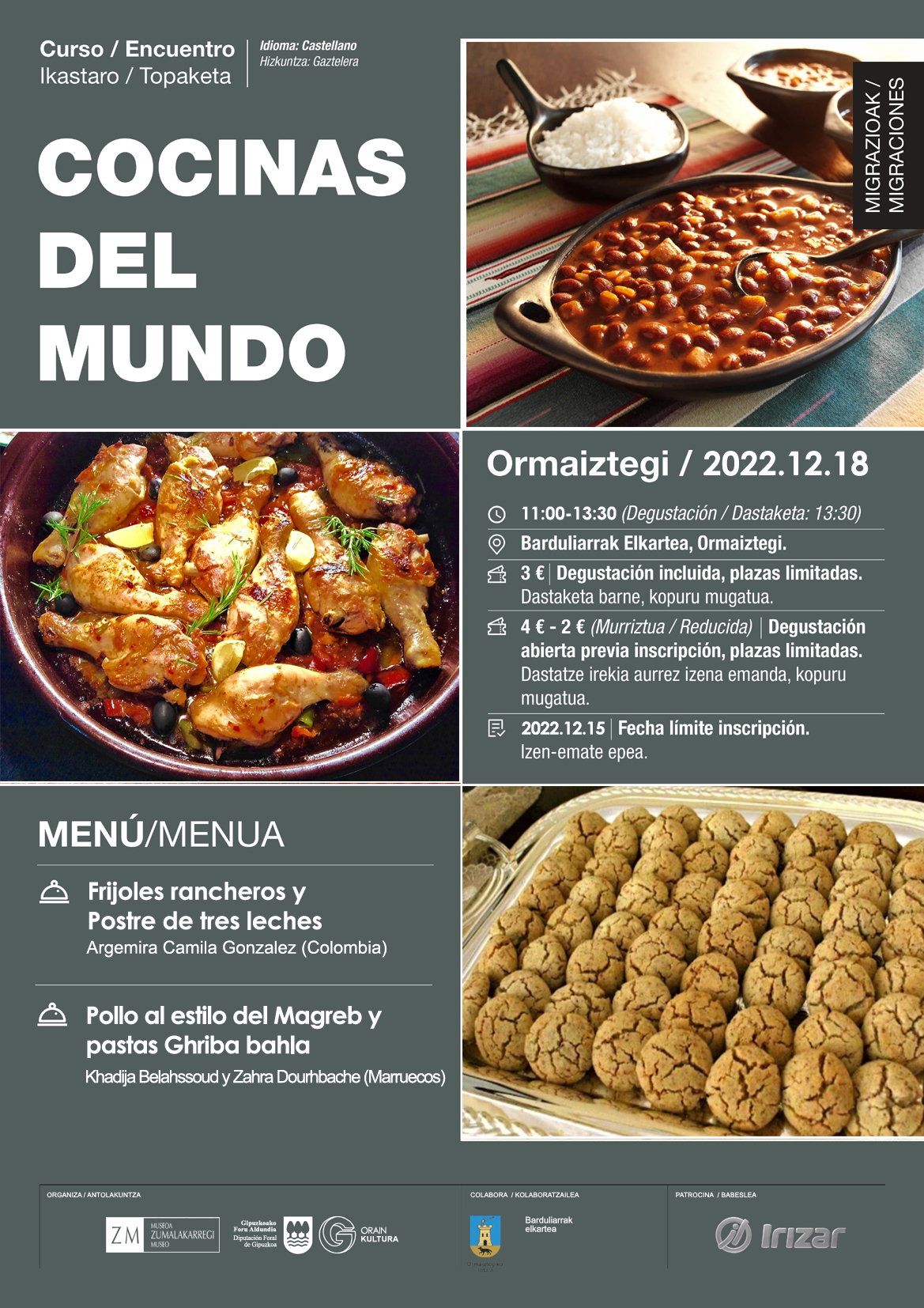 Cocinas del mundo jardueraren kartela