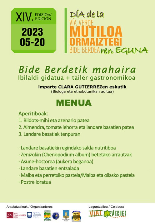 Mutiloa-Ormaiztegi 14. Bide Berde Eguna. "Bide berdetik mahaira"