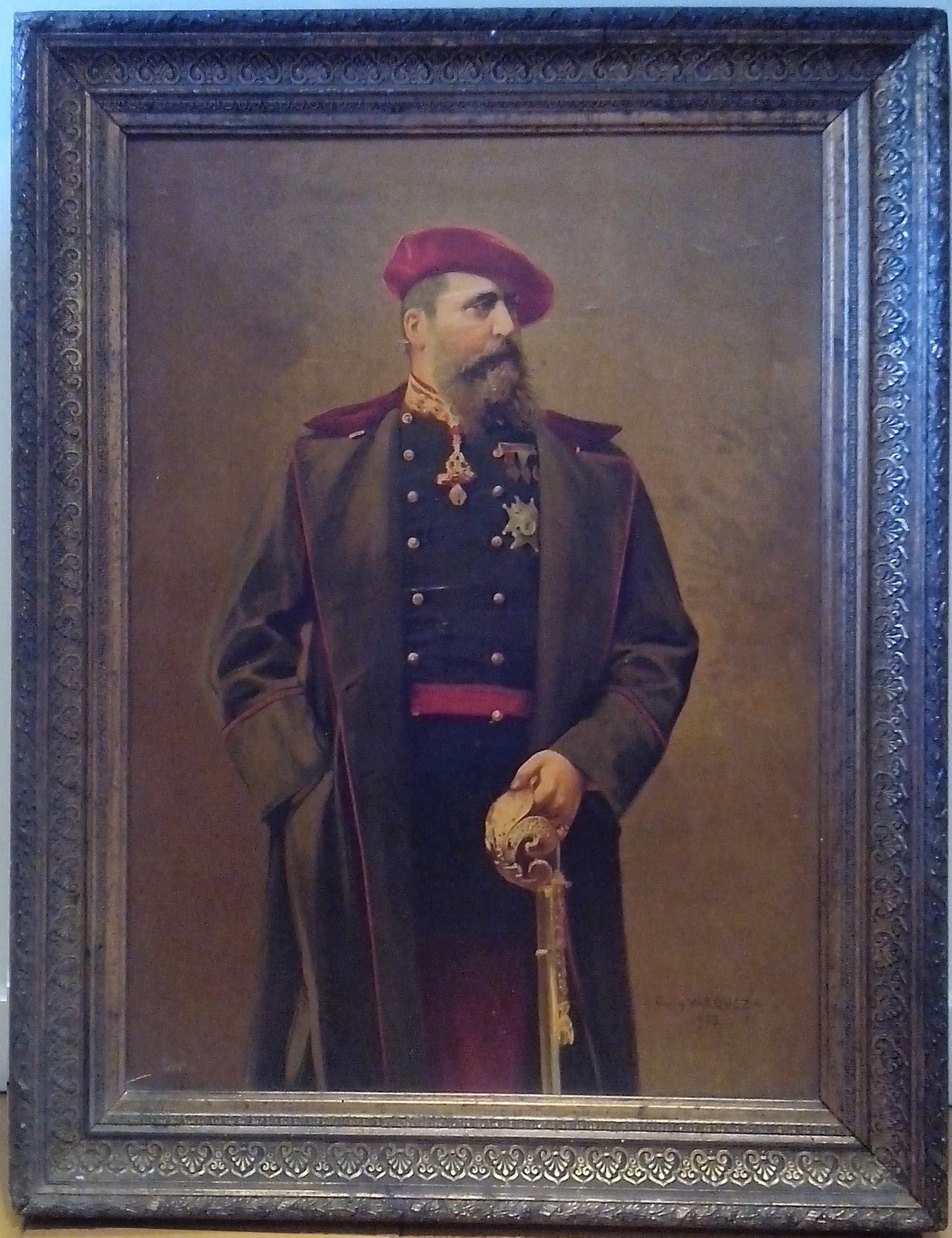 Carlos VII.ren kromolitografia