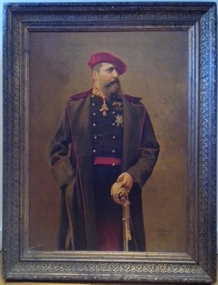 Carlos VII.ren kromolitografia