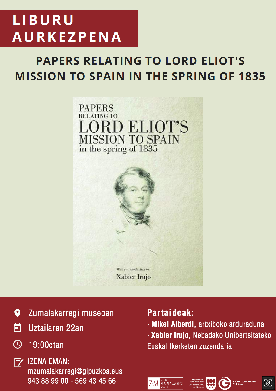 Papers Relating to Lord Eliot's Mission to Spain in the Spring of 1835 liburuaren aurkezpena