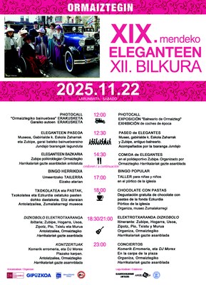 "XIX. mendeko eleganteen bilkura" XII. edizioa