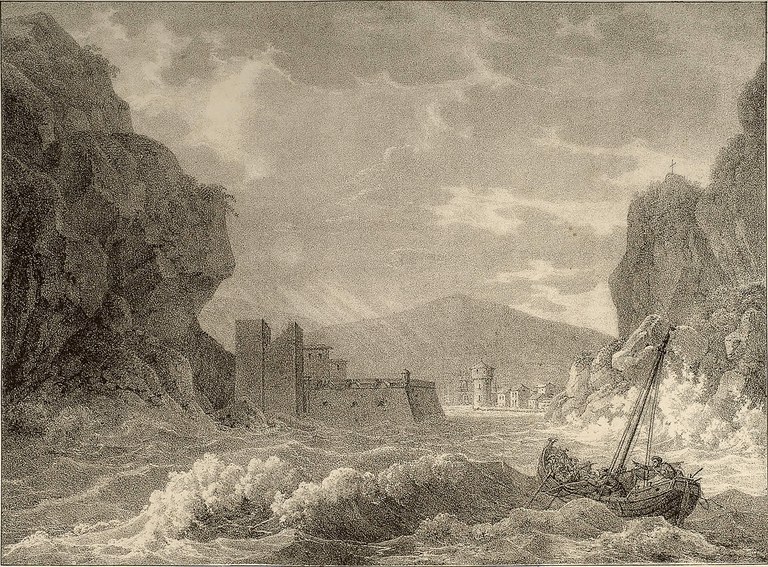 Bacler d'Albe. Entree du port du Passage : a deux lieues de St. Sebastien