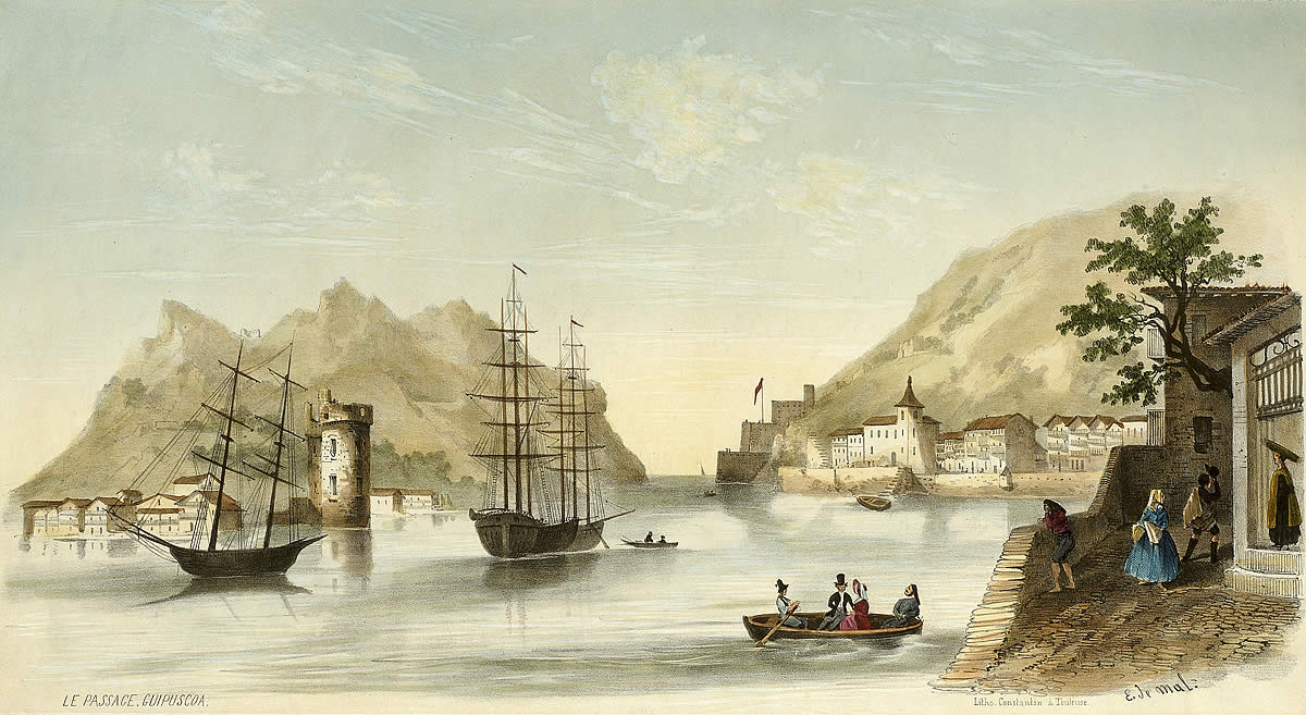 Eugene de Malbos. "Le Passage : Guipuscoa".