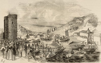 Carlos Mugica. [Correría verificada en 8 de Agosto en el rio Pasages, por SS.MM. y A., y demas comitiva]. 1845.