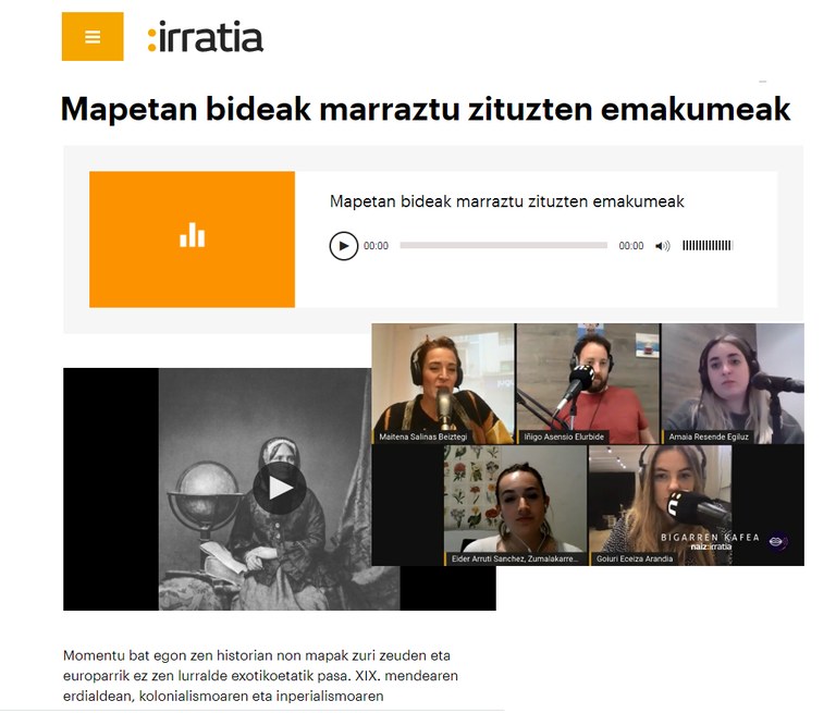 21_ZM_XIX_mendeko_esploratzaileak.Naiz Irratia, "Bigarren kafea" irratsaiolan Eider Arrutiri egindako elkarrizketa