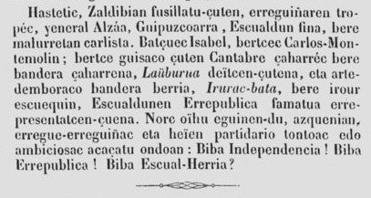 Uscal-Herrico Gaseta. Alzaa