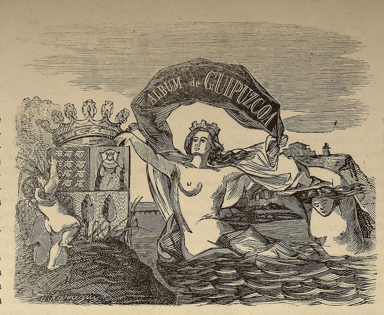 Pío Zuazua.  Album pintoresco, histórico y descriptivo de la provincia de Guipuzcoa. 1857