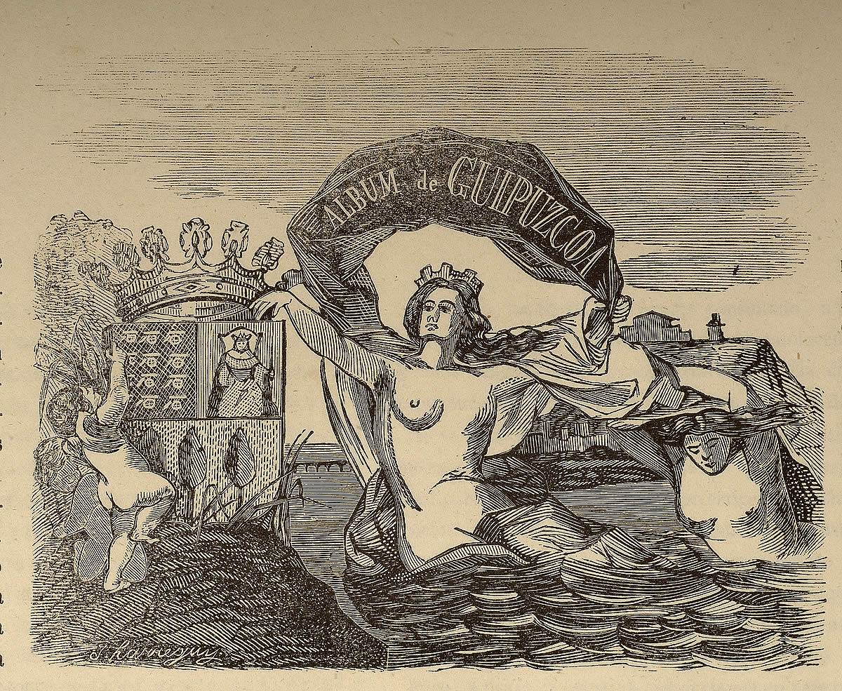 P´Pío Zuazua.  Album pintoresco, histórico y descriptivo de la provincia de Guipuzcoa. 1857