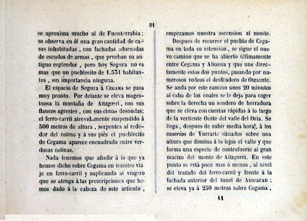 Guia-album del viajero en la Provincia de Guipúzcoa por Th Mercier. San Sebastián Imprenta de Ignacio Ramón Baroja. 1867