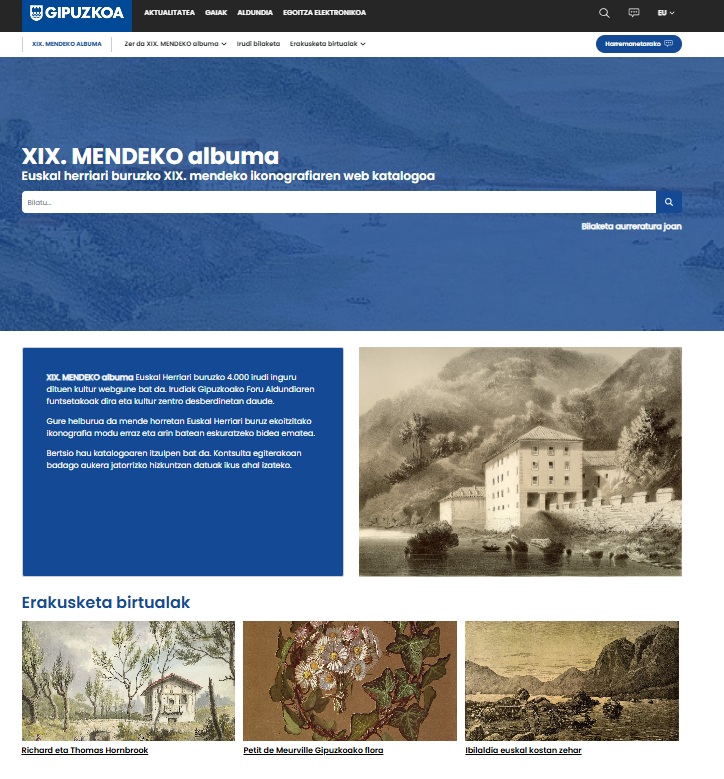 "XIX. mendeko albuma" berritua.