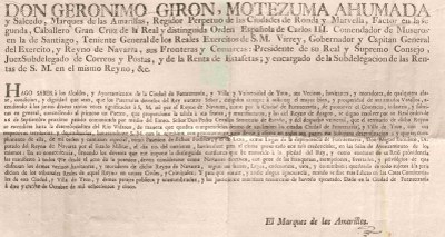 Marqués de las Amarillas. Gipuzkoako Artxibo Orokorra.