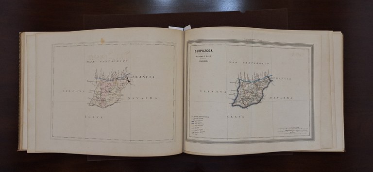 Martín Ferreiro. Atlas geográfico de España, islas adyacentes y posesiones españolas de ultramar. Madrid, 1864. COP.