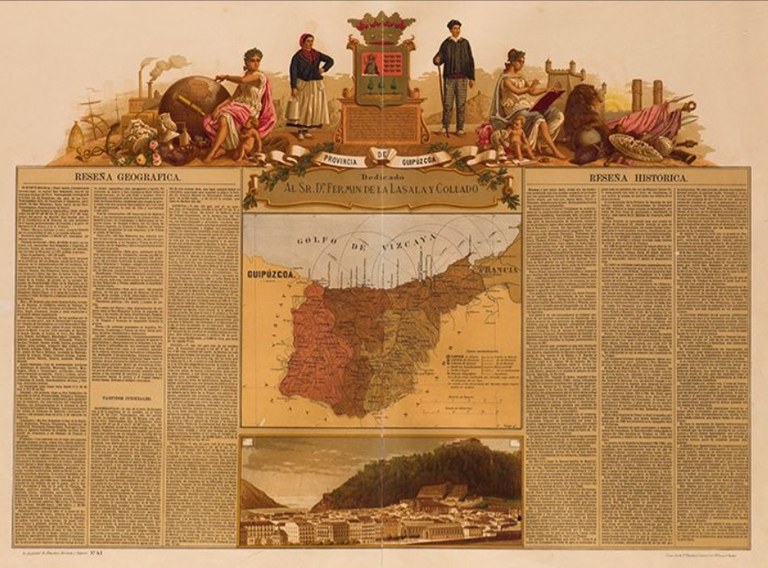 Francisco Boronat. "Provincia de Guipuzcoa". 1875. Colección Oleaga-Pont.