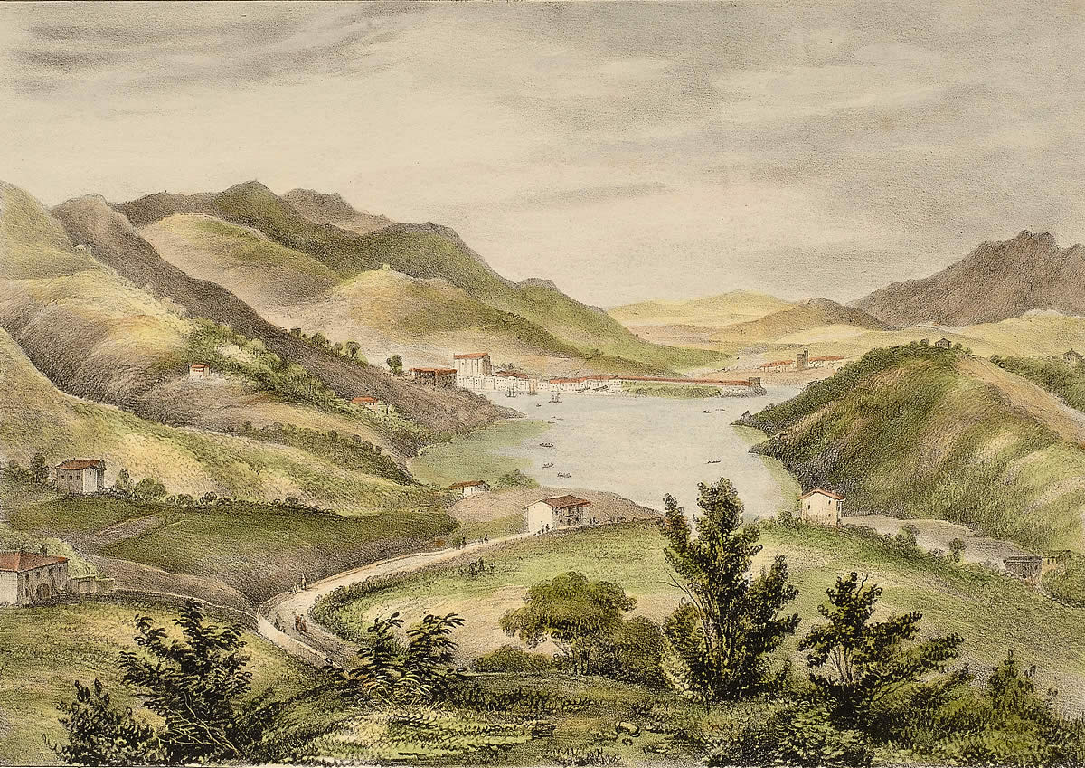 George CARPENTER "Interior del puerto de Pasages: Guipuzcoa". ZM.