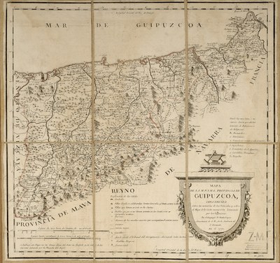 Tomás LOPEZ. "Mapa de la M.N. Y M.L. Provincia de Guipuzcoa". 1770. ZM.