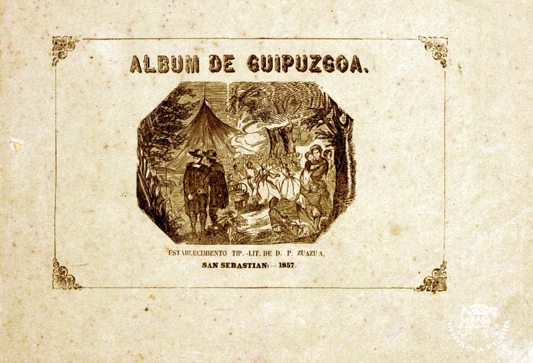 Album de Guipuzcoa. Pio Zuazua. Portada
