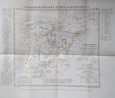“Uebersichtskarte zu den expeditionen