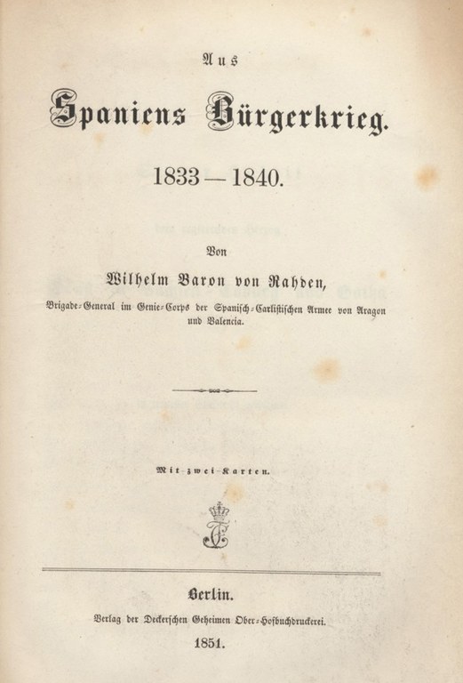 Aus Spaniens Bürgerkrieg 1833-1840