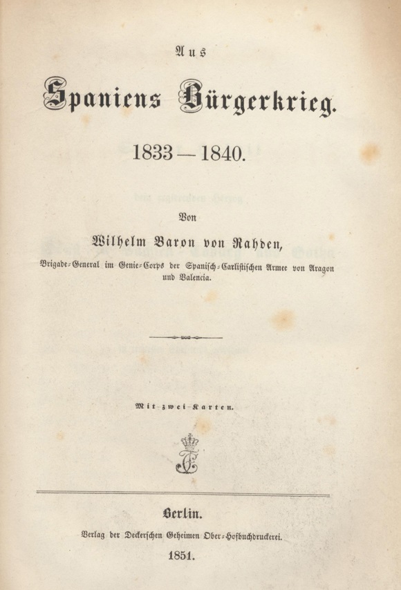 Aus Spaniens Bürgerkrieg 1833-1840