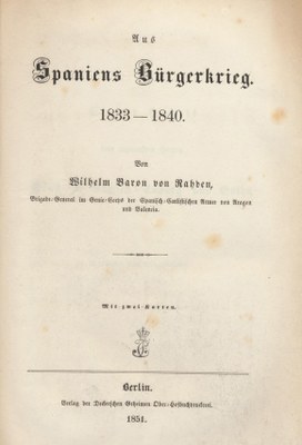 Aus Spaniens Bürgerkrieg 1833-1840