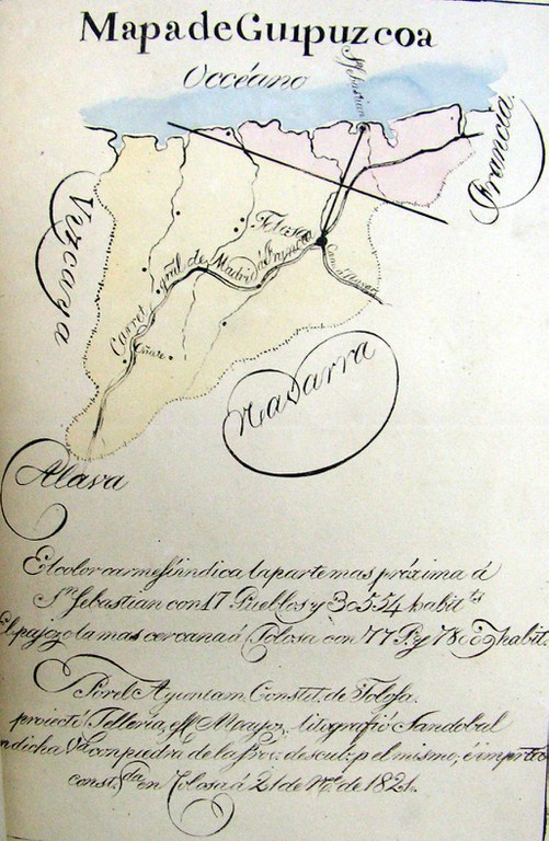 Gipuzkoako Mapa 1821