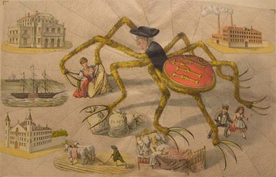 La araña negra apoderándose poco a poco de España. La araña negra apoderándose poco a poco de España.